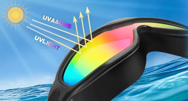 Large Frame Swimming Goggles Adult High-Definition Anti Fog Electroplated Swimming Goggles For Women Men Silicone Goggle