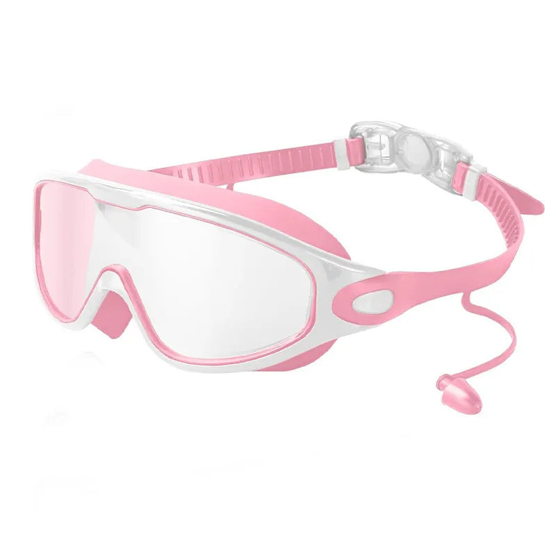 Large Frame Swimming Goggles Adult High-Definition Anti Fog Electroplated Swimming Goggles For Women Men Silicone Goggle