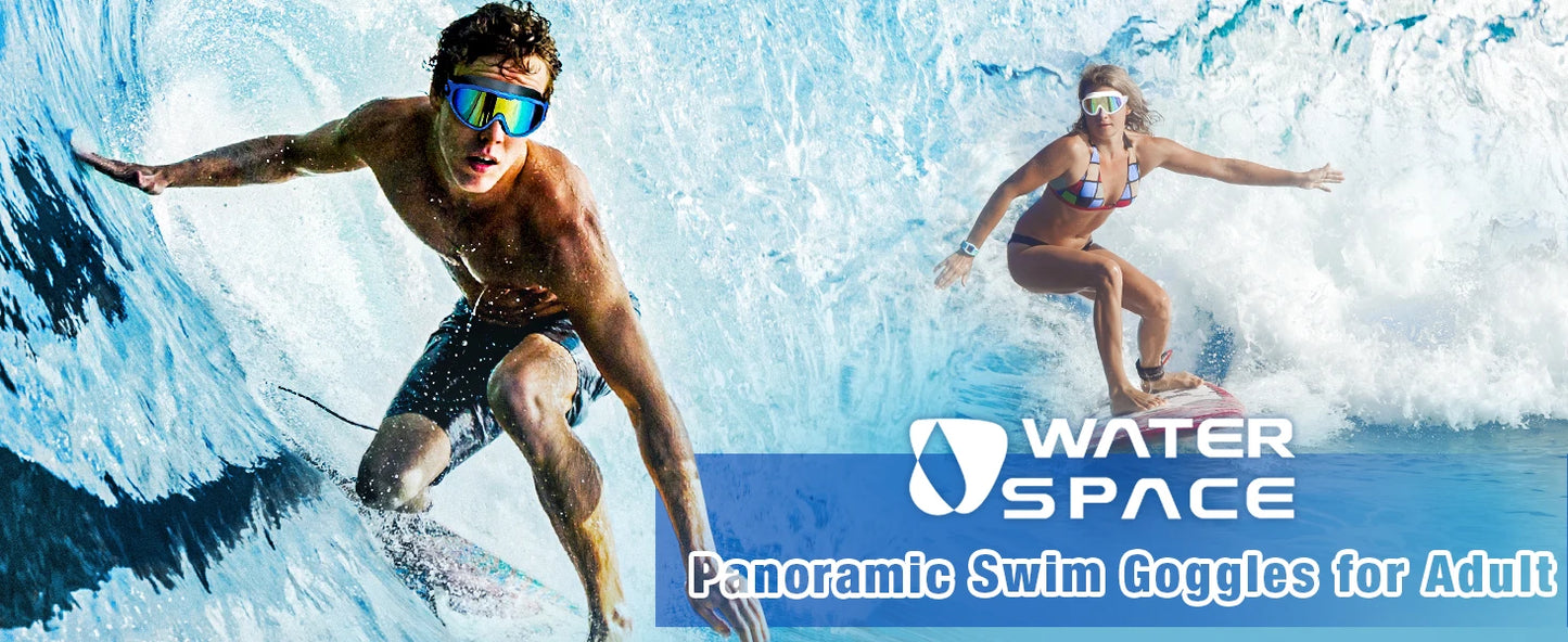 Large Frame Swimming Goggles Adult High-Definition Anti Fog Electroplated Swimming Goggles For Women Men Silicone Goggle