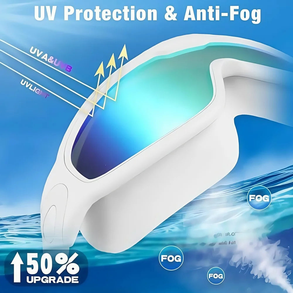 Large Frame Swimming Goggles Adult High-Definition Anti Fog Electroplated Swimming Goggles For Women Men Silicone Goggle